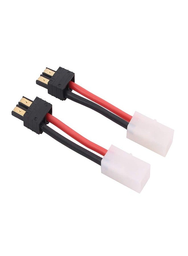 OliRC 4pcs Compatible with Big Tamiya Female RC Connector Adapter with 14awg 5cm Wire(C88-4) - Image 2